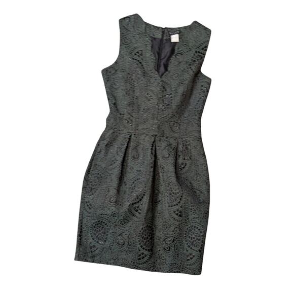 Venus Moss Green  Pleated  Sheath Dress Size 4 - Picture 5 of 5